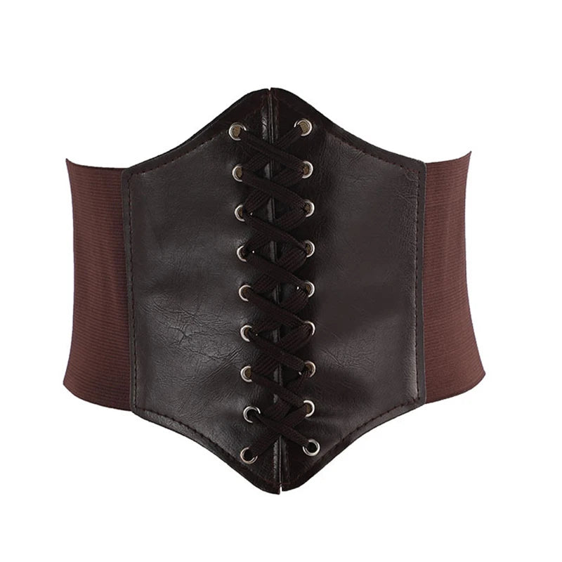 Corset Large Simili-Cuir