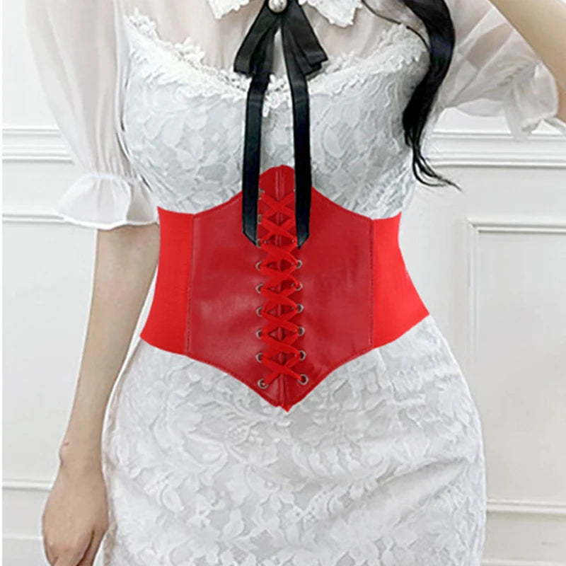 Corset Large Simili-Cuir