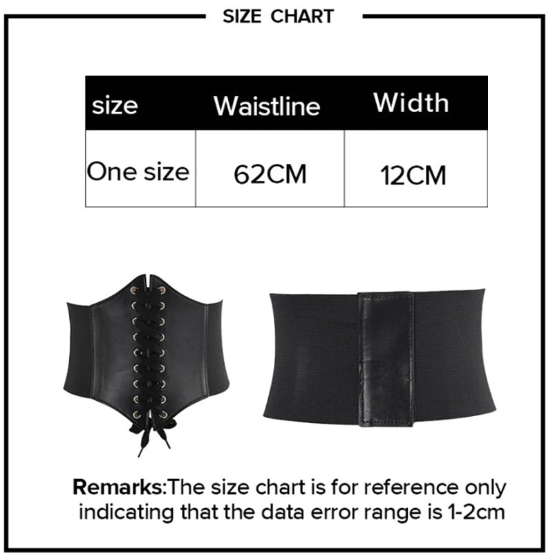 Corset Large Simili-Cuir